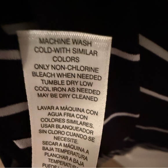 WHBM | Black & White Striped Sleeveless Maxi Dress | Size S - Picture 7 of 7